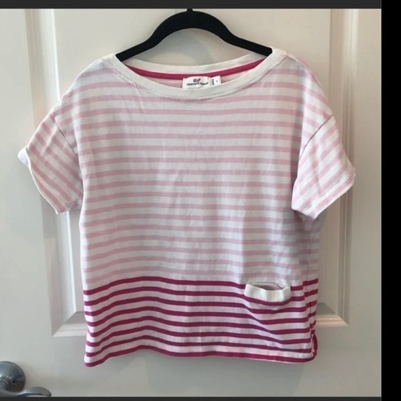 Vineyard Vines Mixed Stripe Pocket Tee - Picture 2 of 10